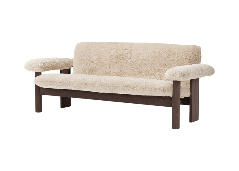 Brasilia Sofa - Sheepskin - Audo Copenhagen - Sofas - Natural Oak - Sahara - HORNE
