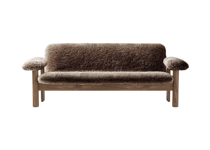 Brasilia Sofa - Sheepskin - Audo Copenhagen - Sofas - Walnut - Nature - HORNE