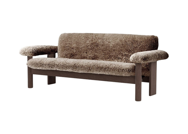 Brasilia Sofa - Sheepskin - Audo Copenhagen - Sofas - Dark Stained Oak - Sahara - HORNE