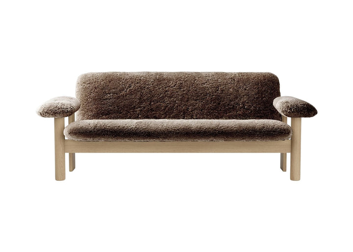 Brasilia Sofa - Sheepskin - Audo Copenhagen - Sofas - Walnut - Nature - HORNE