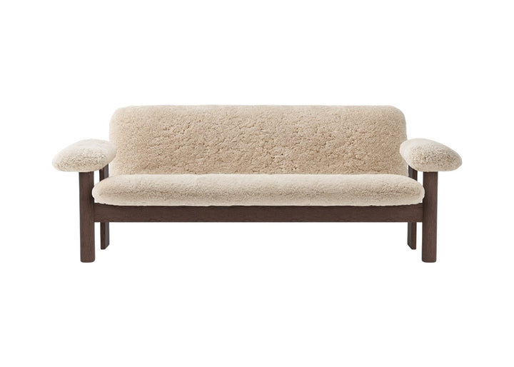 Brasilia Sofa - Sheepskin - Audo Copenhagen - Sofas - Walnut - Nature - HORNE