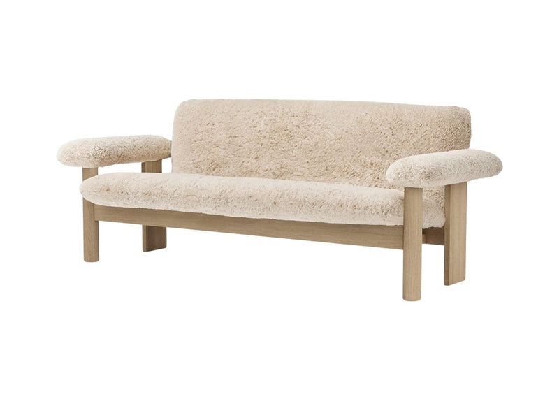 Brasilia Sofa - Sheepskin - Audo Copenhagen - Sofas - Natural Oak - Sahara - HORNE