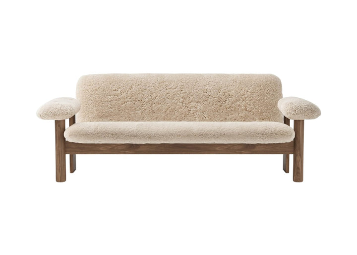 Brasilia Sofa - Sheepskin - Audo Copenhagen - Sofas - Walnut - Nature - HORNE