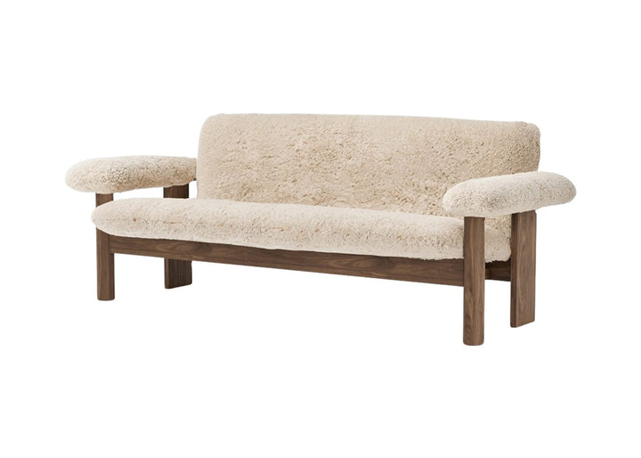 Brasilia Sofa - Sheepskin - Audo Copenhagen - Sofas - Walnut - Nature - HORNE