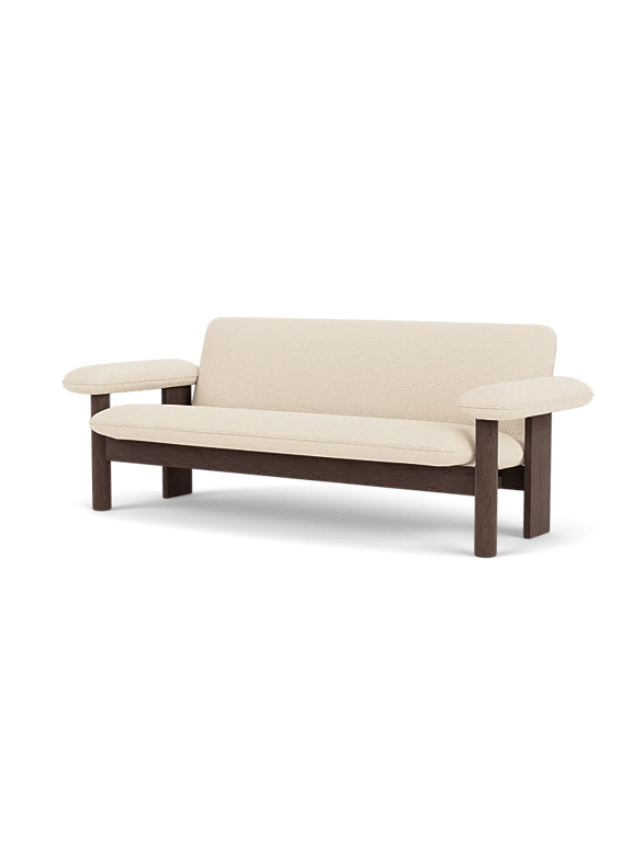 Brasilia Sofa - Textile - Audo Copenhagen Sofas - Dark Stained Oak - Logan Jasmine - HORNE