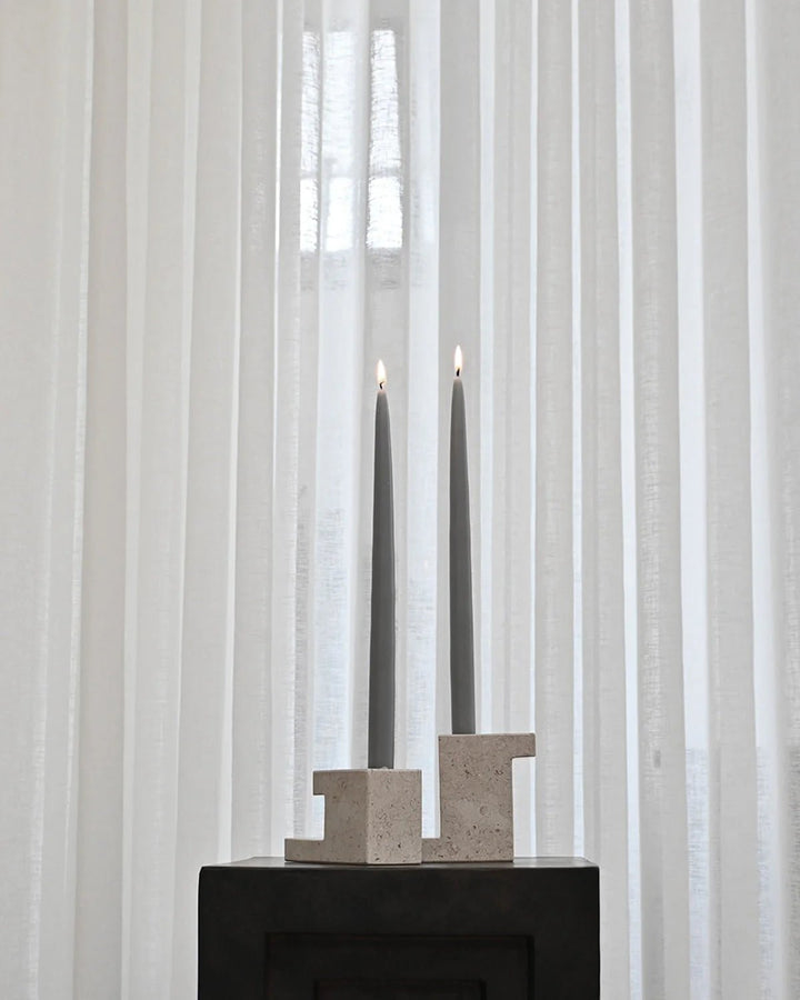 Brick Candle Holder - 101 Copenhagen Candle Holders - Calacatta - Tall - HORNE