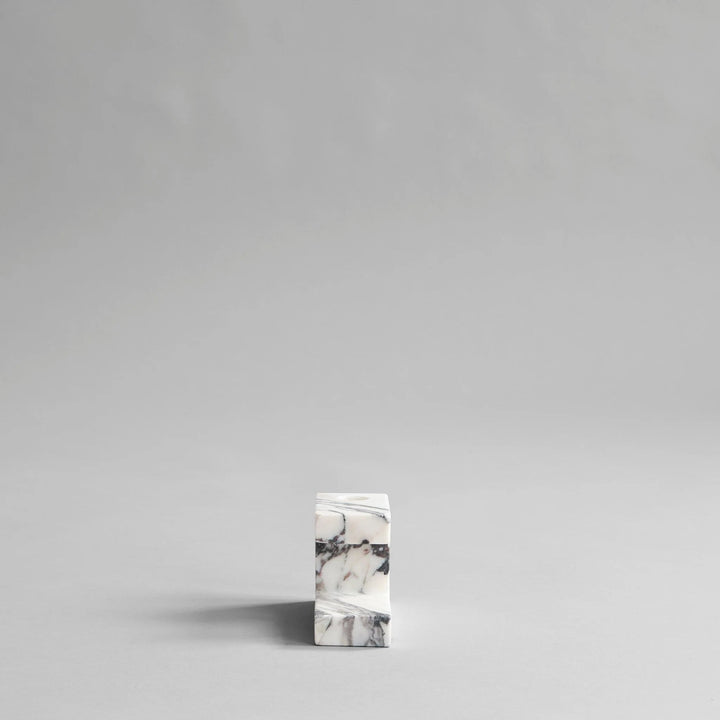 Brick Candle Holder - 101 Copenhagen Candle Holders - Calacatta - Low - HORNE