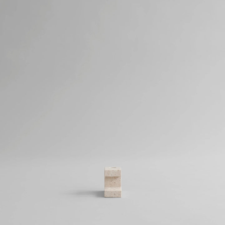 Brick Candle Holder - 101 Copenhagen Candle Holders - Calacatta - Tall - HORNE