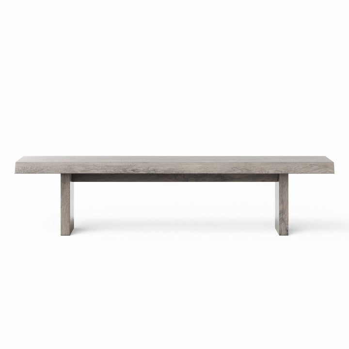 Brooks Bench - 78" - Urbia Stools + Benches + Ottomans - Sandblasted Grey - HORNE