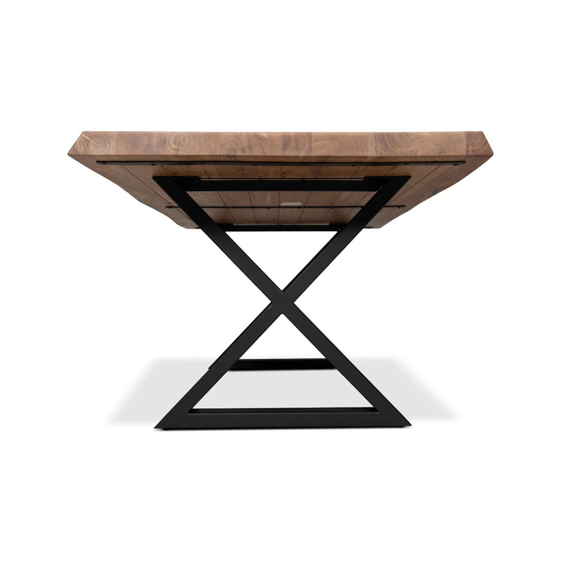 Brooks Dining Table - X Base - Urbia Tables - Americano - Black - Small - HORNE