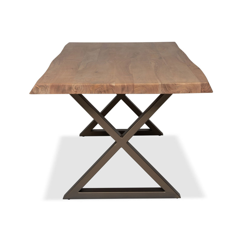 Brooks Dining Table - X Base - Urbia Tables - Americano - Black - Small - HORNE