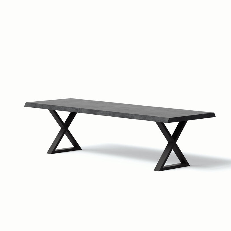 Brooks Dining Table - X Base - Urbia Tables - Americano - Black - Small - HORNE
