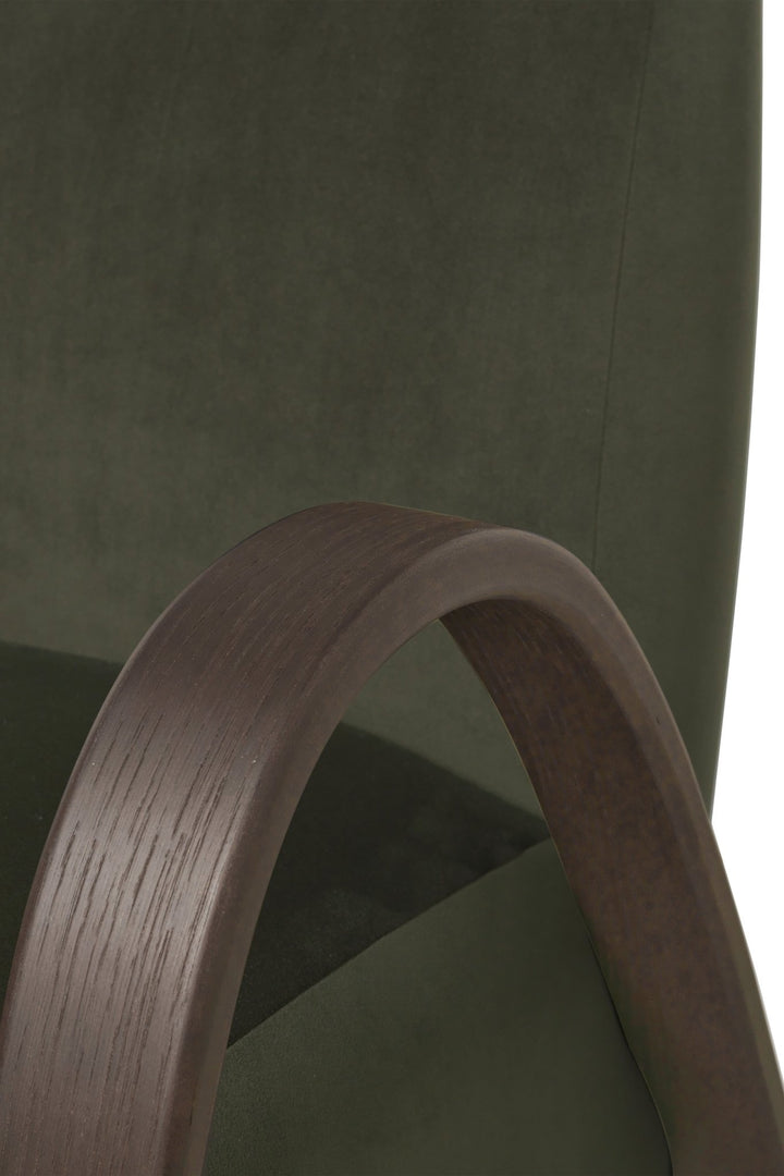 Buur Lounge Chair - Ferm Living Chairs - Rich Velvet - Pine - HORNE