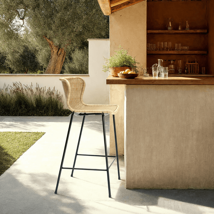 C603 Outdoor Bar Stool - Feelgood Designs Outdoor Furniture - Wheat - HORNE