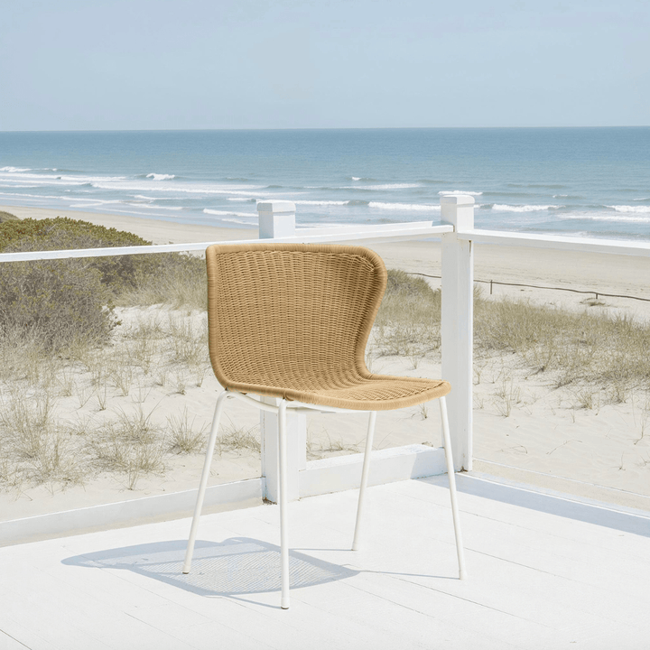 C603 Outdoor Dining Chair - Feelgood Designs Outdoor Furniture - Black Seat/ Black Frame - HORNE