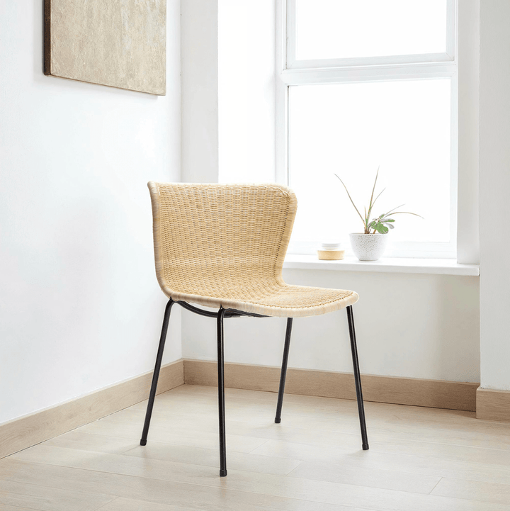 C603 Outdoor Dining Chair - Feelgood Designs Outdoor Furniture - Black Seat/ Black Frame - HORNE
