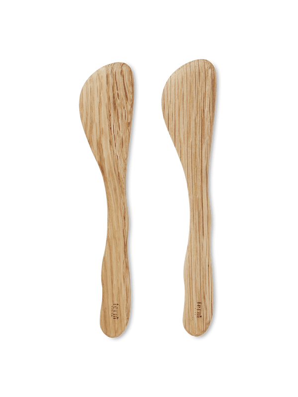 Cairn Butter Knives - Set of 2 - Ferm Living - Kitchen Tools - Oak - HORNE