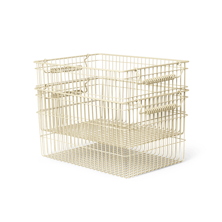 Cala Stackable Baskets - Set of 2 - Ferm Living - Bath - Verdant Green - HORNE