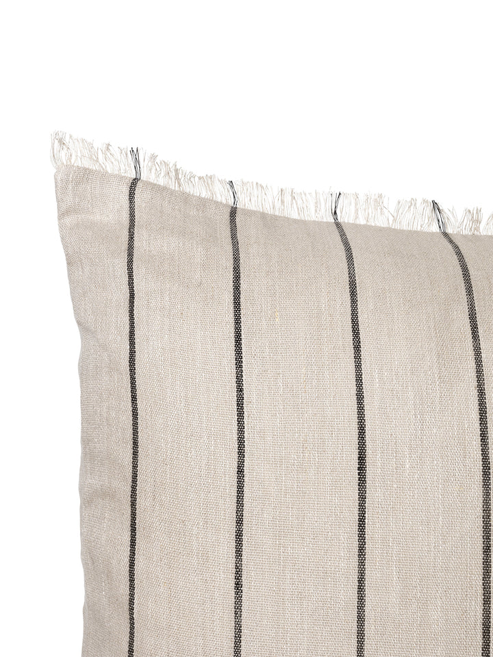 Calm Cushion - Ferm Living - Bedding + Pillows - Camel/ Black - 15.7" x 35.4" - HORNE