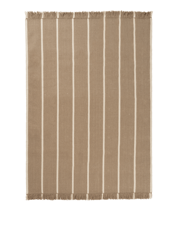 Calm Kelim Rug - Ferm Living Rugs - 140 x 200 - Dark Sand/Off - white - HORNE