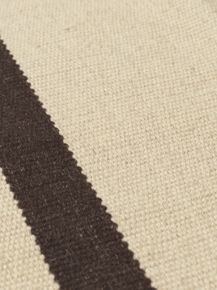 Calm Kelim Rug - Ferm Living Rugs - 140 x 200 - Off - white/Coffee - HORNE