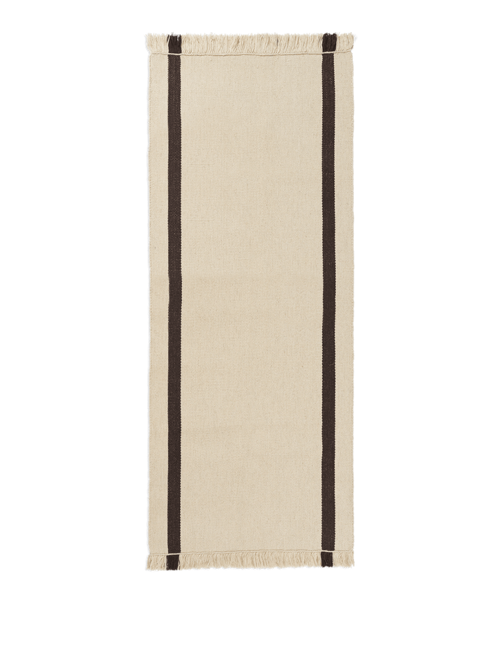 Calm Kelim Runner - Ferm Living Rugs - Off - white/Coffee - HORNE