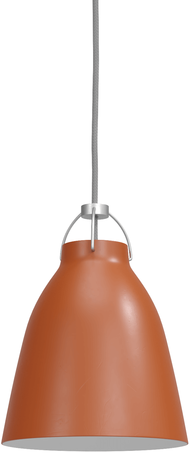 Caravaggio Matt Pendant - Fritz Hansen Pendants - Small - Rusty Red - HORNE