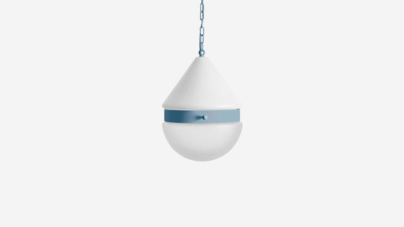 Cardinal Hemisphere Pendant Large - Workstead - Ceiling Lights - Matte Black Enamel - 24