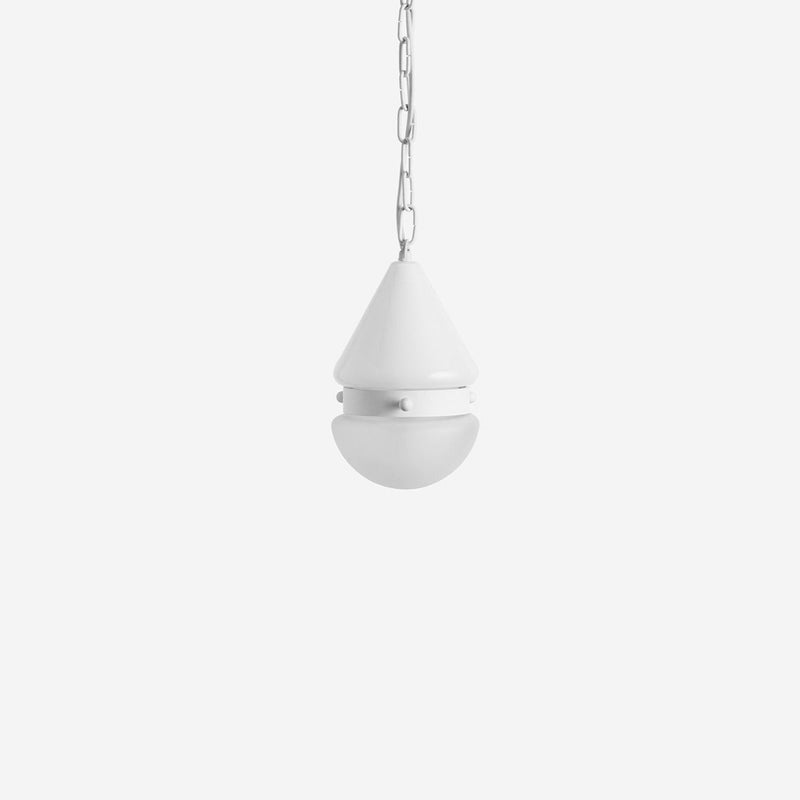 Cardinal Hemisphere Pendant Small - Workstead - Ceiling Lights - Matte Black Enamel - 24