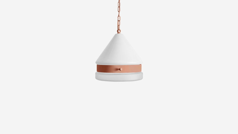 Cardinal Slab Pendant Large - Workstead - Ceiling Lights - Matte Black Enamel - 24