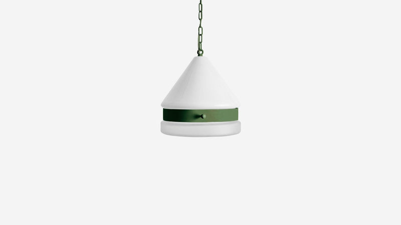 Cardinal Slab Pendant Large - Workstead - Ceiling Lights - Matte Black Enamel - 24
