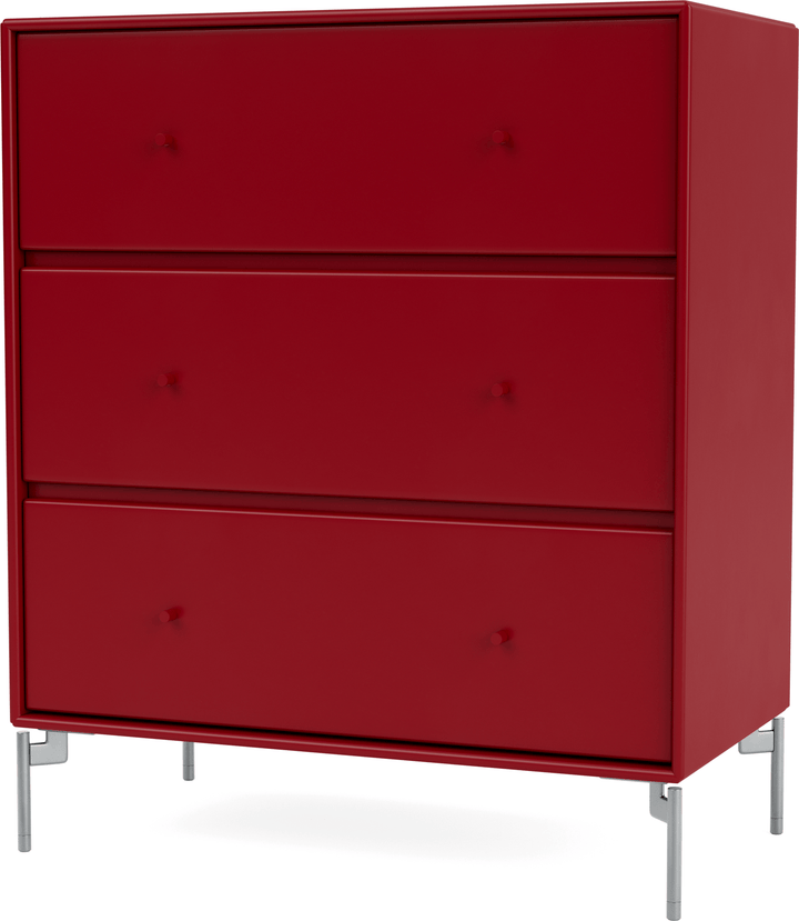 Carry Dresser - With Legs - Montana - Dressers - Beetroot - Matte Chrome - HORNE