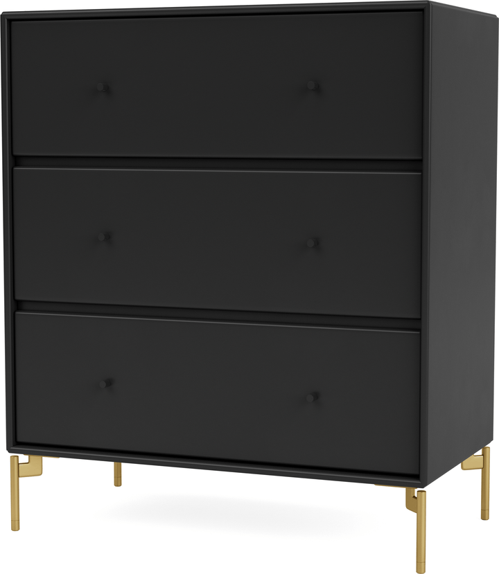 Carry Dresser - With Legs - Montana - Dressers - Black - Brass - HORNE