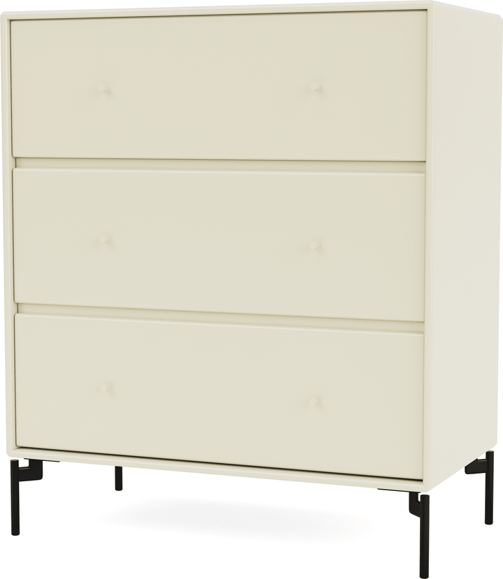 Carry Dresser - With Legs - Montana - Dressers - Vanilla - Black - HORNE