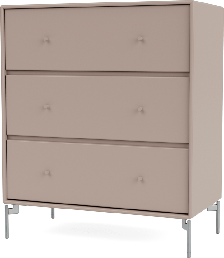 Carry Dresser - With Legs - Montana - Dressers - Mushroom - Matte Chrome - HORNE