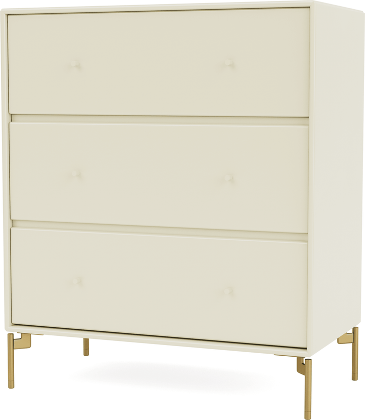 Carry Dresser - With Legs - Montana - Dressers - Vanilla - Brass - HORNE