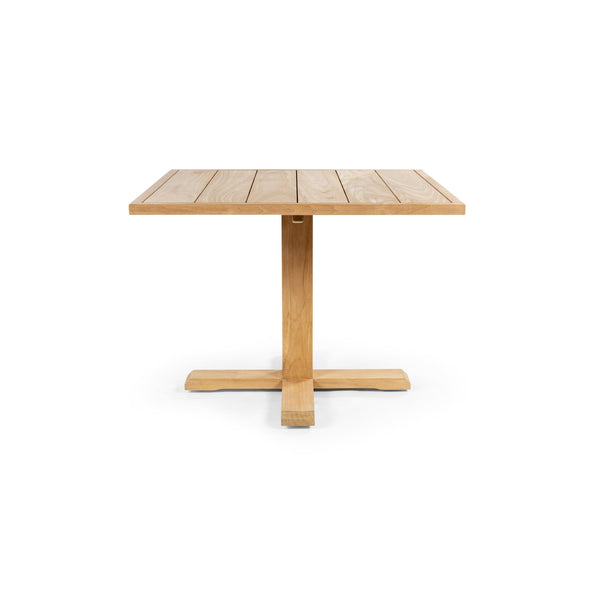 Catania Low Bistro Table - BETACO Tables + Desks - Square / Teak - HORNE