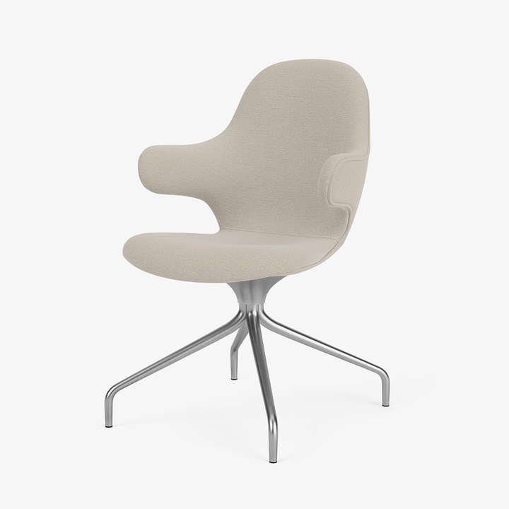 Catch Armchair - 4 - Star Swivel Base - &Tradition Chairs - Steelcut Trio 0213 - Polished Aluminum - HORNE
