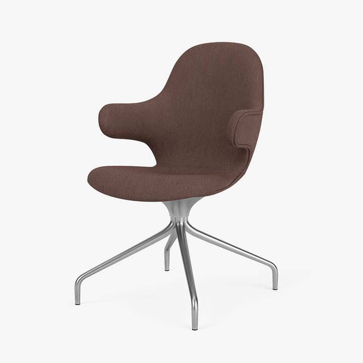 Catch Armchair - 4 - Star Swivel Base - &Tradition Chairs - Steelcut Quartet 0354 - Polished Aluminum - HORNE