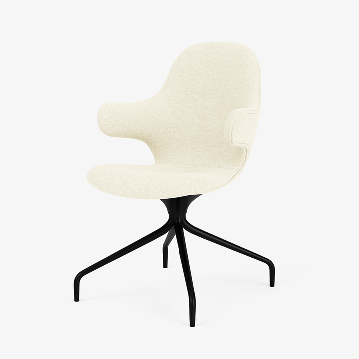 Catch Armchair - 4 - Star Swivel Base - &Tradition Chairs - Hallingdal 65 0100 - Black - HORNE