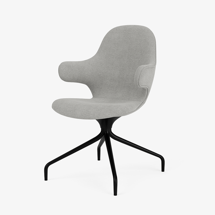 Catch Armchair - 4 - Star Swivel Base - &Tradition Chairs - Fiord 0151 - Black - HORNE