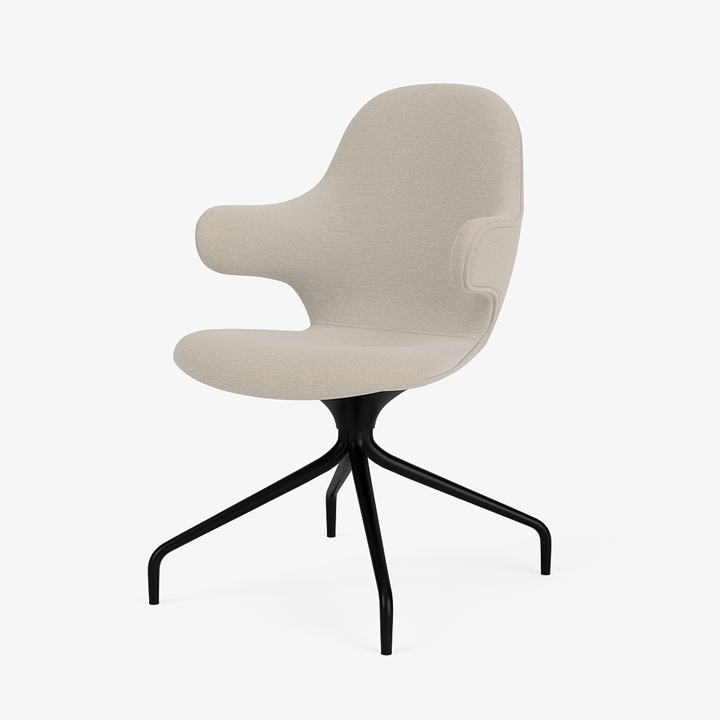 Catch Armchair - 4 - Star Swivel Base - &Tradition Chairs - Steelcut Trio 0213 - Black - HORNE