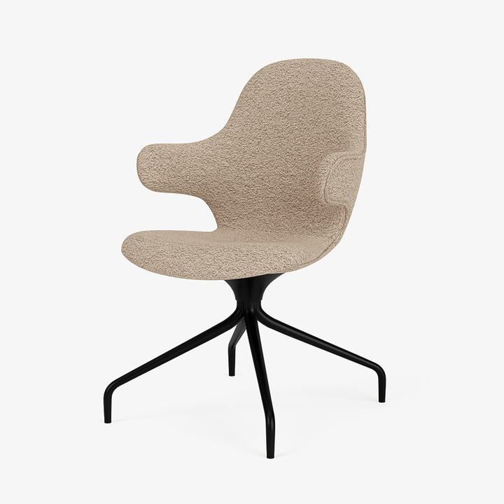 Catch Armchair - 4 - Star Swivel Base - &Tradition Chairs - Karakorum 003 - Black - HORNE