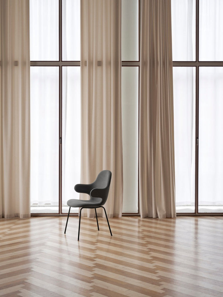 Catch Armchair - Black Tube Base - &Tradition Chairs - Noble Aniline Leather Cognac - HORNE