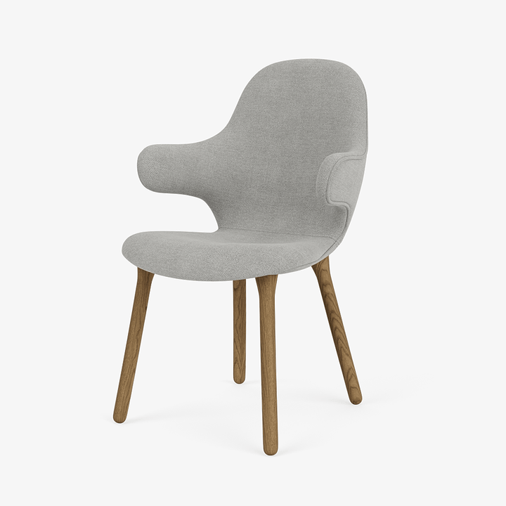 Catch Armchair - Wood Base - &Tradition Chairs - Fiord 0151 - Smoked Oiled Oak - HORNE