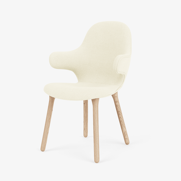 Catch Armchair - Wood Base - &Tradition Chairs - Hallingdal 65 0100 - Oiled Oak - HORNE