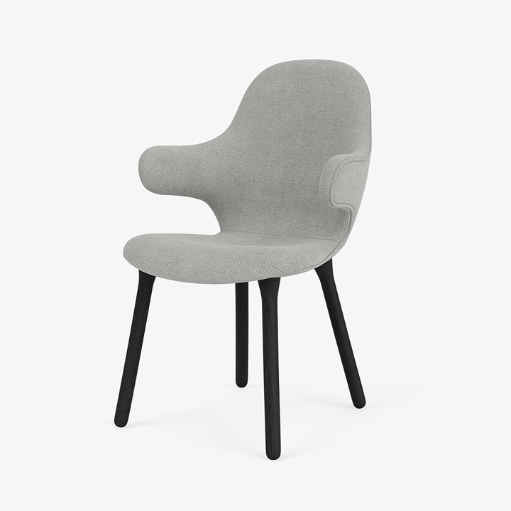 Catch Armchair - Wood Base - &Tradition Chairs - Fiord 0151 - Black Lacquered Oak - HORNE
