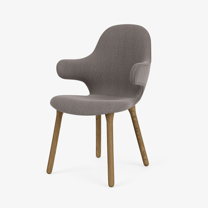 Catch Armchair - Wood Base - &Tradition Chairs - Re - wool 2108 - Smoked Oiled Oak - HORNE