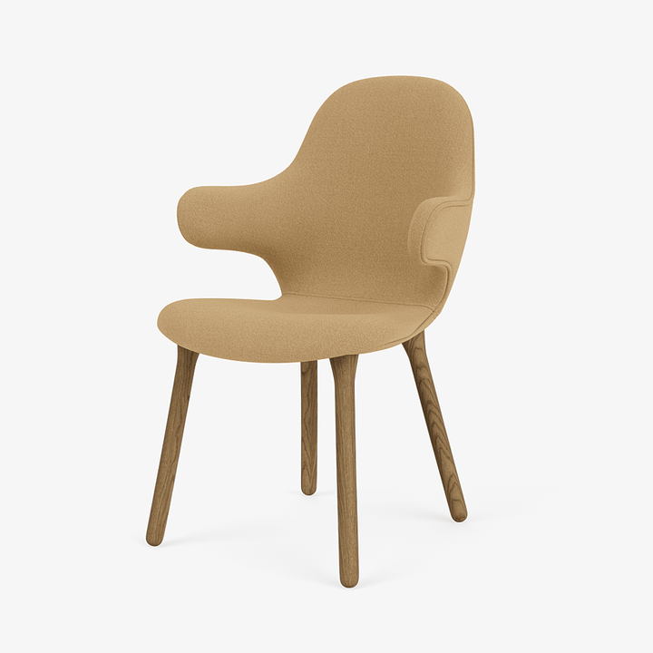 Catch Armchair - Wood Base - &Tradition Chairs - Vidar 0333 - Smoked Oiled Oak - HORNE