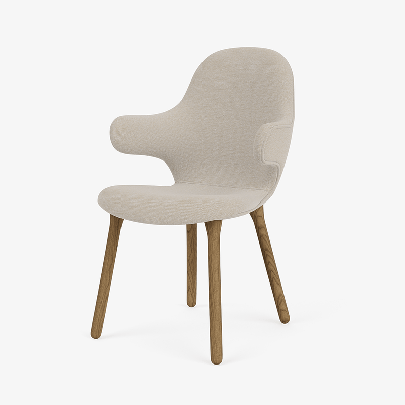 Catch Armchair - Wood Base - &Tradition Chairs - Remix 0123 - Black Lacquered Oak - HORNE
